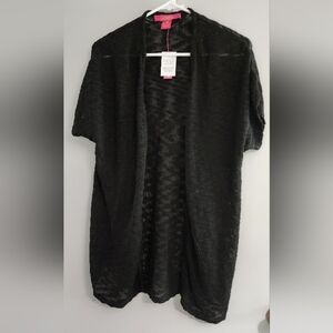 Catherine Malandrino Black Open Cardigan Size Extra Small NWT